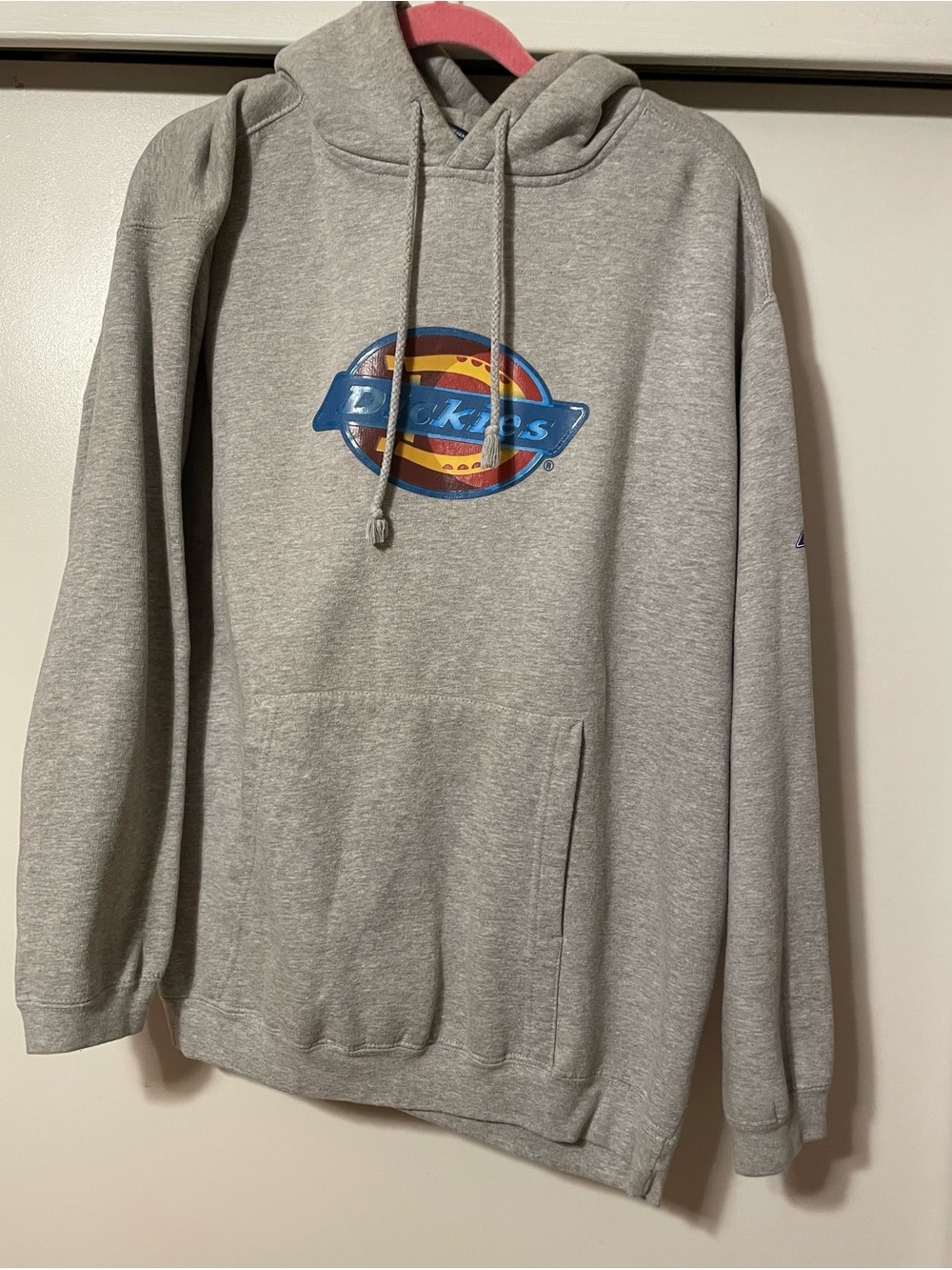 Dickies Men's Gray Logo Hoodie